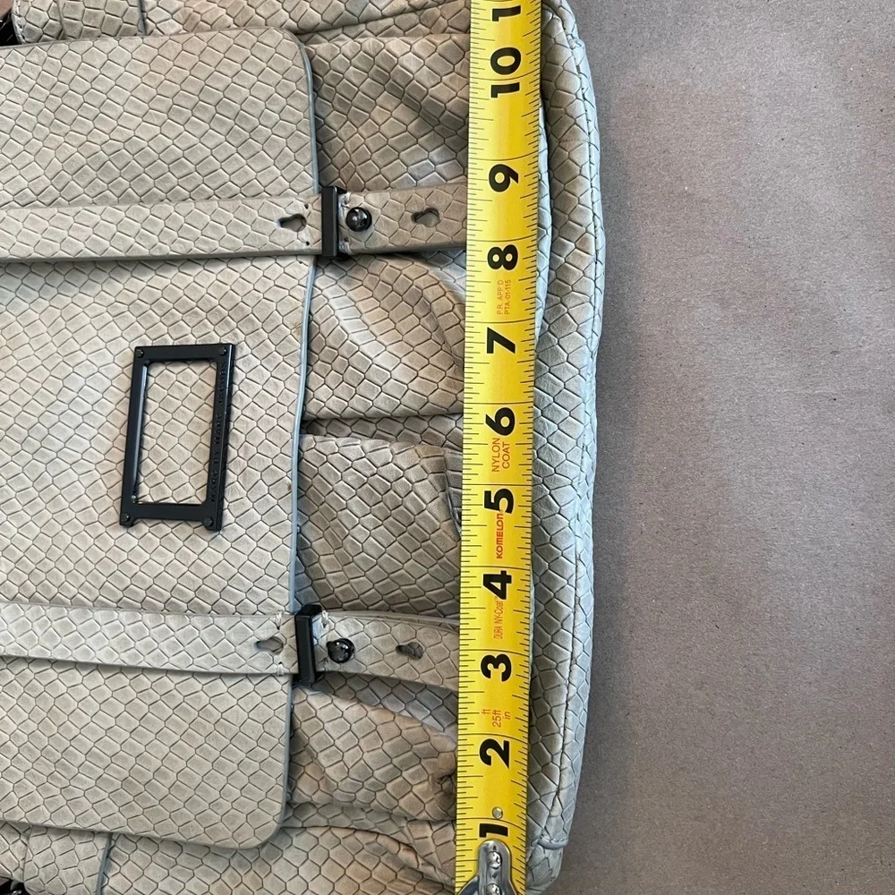 MARC JACOBS Snake Stamped Werdie Top Handle Messenger Satchel Cow Leather Strap